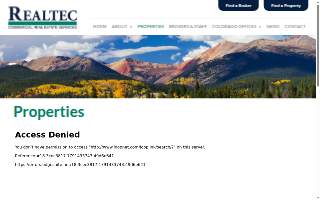 Realtec Commercial Real Estate - Greeley website