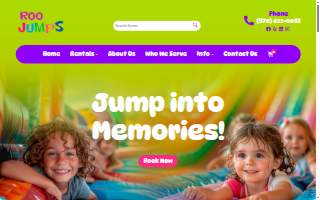 Roo Jumps Inflatable Party Rentals of Evans website