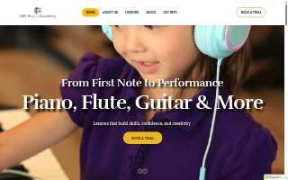 ABC Music Academy website