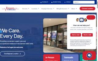 Advanced Urgent Care & Occupational Medicine website