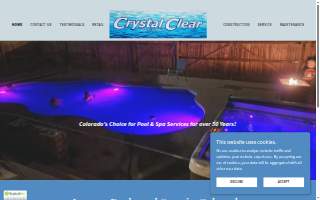 Crystal Clear Pools & Spas Inc website
