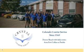 Crystal Courier Service website