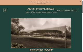 Arium Event Rentals of Firestone website
