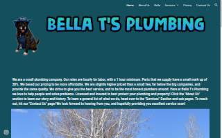 Bella T's Plumbing website