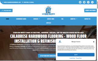 Calabrese Hardwood Flooring website