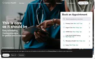 Carbon Valley Medical Center website