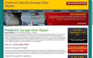 Frederick Overhead Door Repair website
