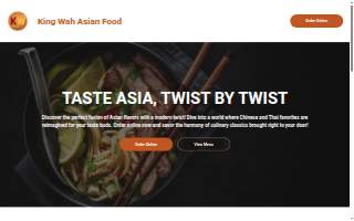 King Wah Asian Food website
