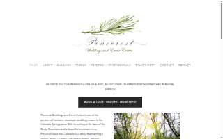 Pinecrest Weddings & Event Center website
