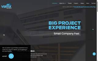 Vertix Builders website