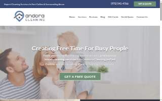 Andora Cleaning website