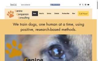 Canine Companion Consulting website