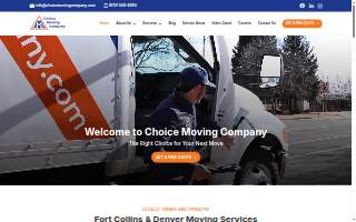 Choice Moving Company website