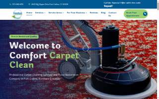 Comfort Carpet Clean website