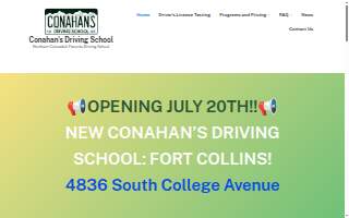Conahan's Driving School of Fort Collins website