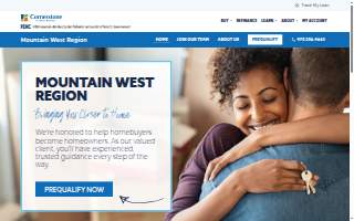 Cornerstone Home Lending of Fort Collins website