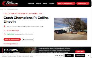Crash Champions Collision Repair Ft Collins Lincoln website