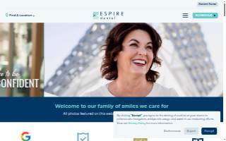 Espire Dental Fort Collins website