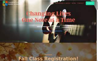 Foundation Music School website