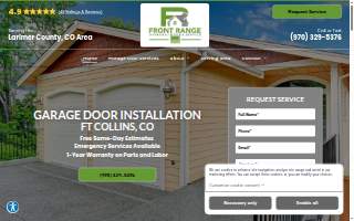 Front Range Overhead Door & Service website