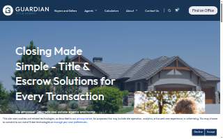 Guardian Title Agency website