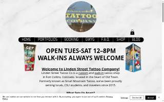 Linden Street Tattoo Company website