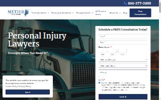 Metier Law Firm website