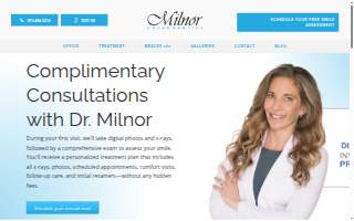 Milnor Orthodontics website