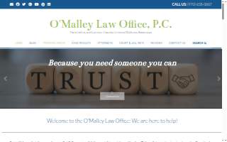 O'Malley Law Office, P.C. website