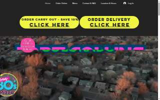 Totally 80's Pizza & Museum website