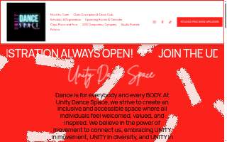 Unity Dance Space website