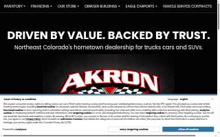 Akron Auto website