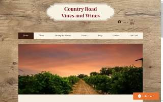 Country Roads Vines and Wines website