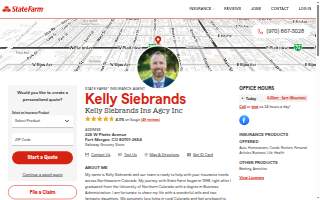 Kelly Siebrands - State Farm Insurance Agent website