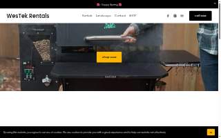 Westek Rentals website