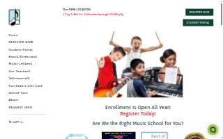Colorado Springs Music School website