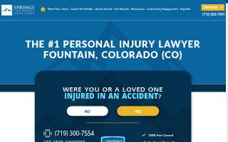 Colorado Springs Personal Injury Lawyers® of Fountain website