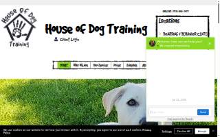 House of Dog Training website