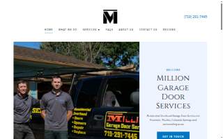 Million Garage Door Services website
