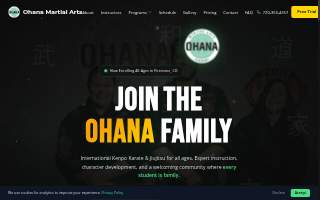 Ohana Martial Arts Academy of Frederick website