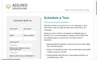 Assured Senior Living 10 - Lakewood Vivian Street website