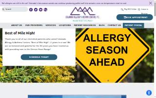 Colorado Allergy & Asthma Centers - Denver website