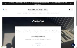 Colorado Dent Guy website