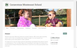 Cornerstone Montessori School website