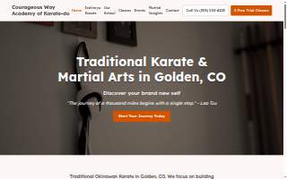 Courageous Way Academy of Karate-do website