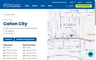 Credit Union of Colorado, Golden website