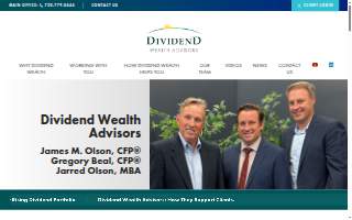 Dividend Wealth Advisors website