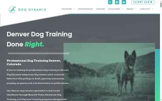 Dog Dynamix website