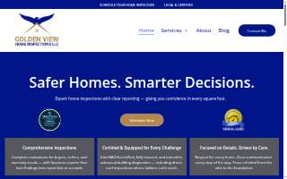 Golden View Home Inspections, LLC website