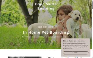 Gone Mutts Boarding website